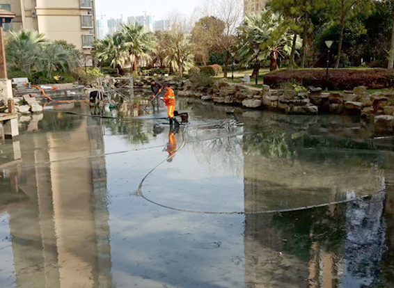 都匀景观池淤泥清理